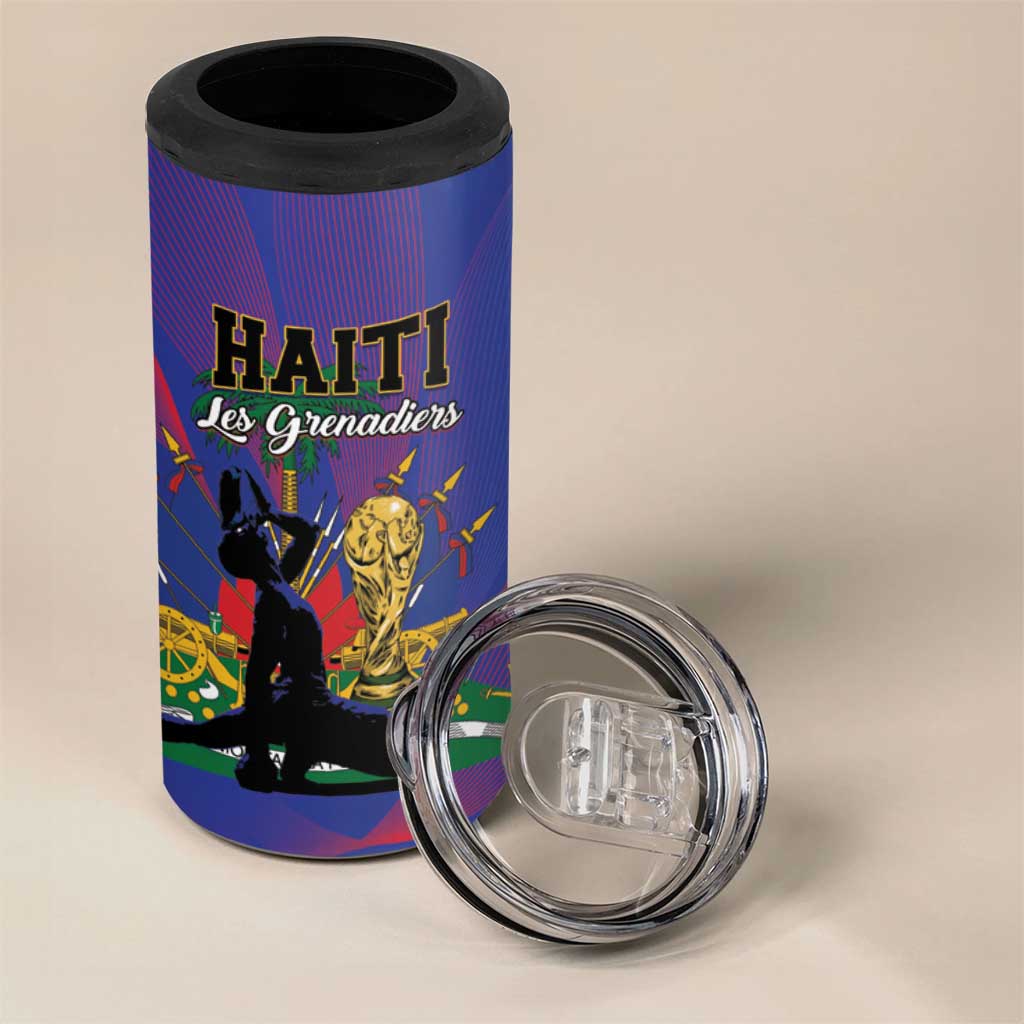 Haiti World Football 2026 4 in 1 Can Cooler Tumbler Go Les Grenadiers - African Pride