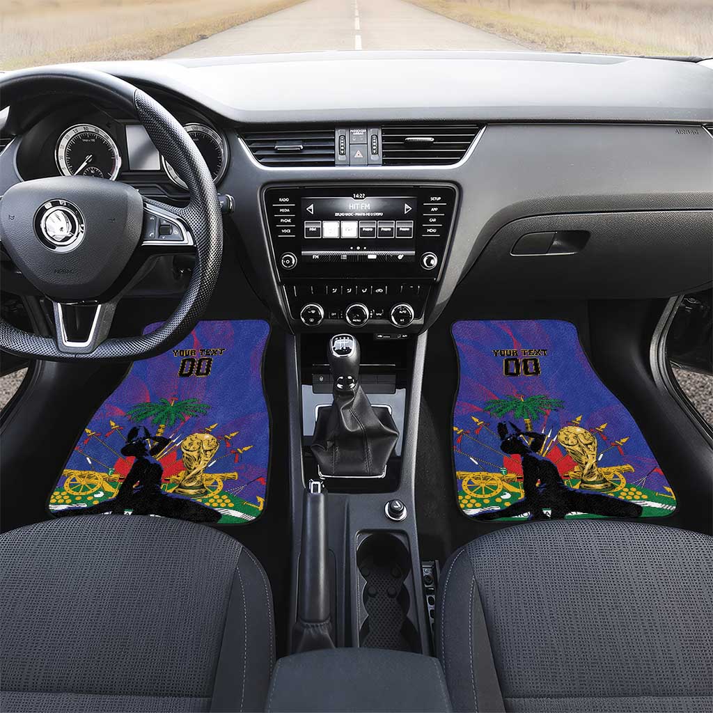 Custom Haiti World Football 2026 Car Mats Go Les Grenadiers - African Pride