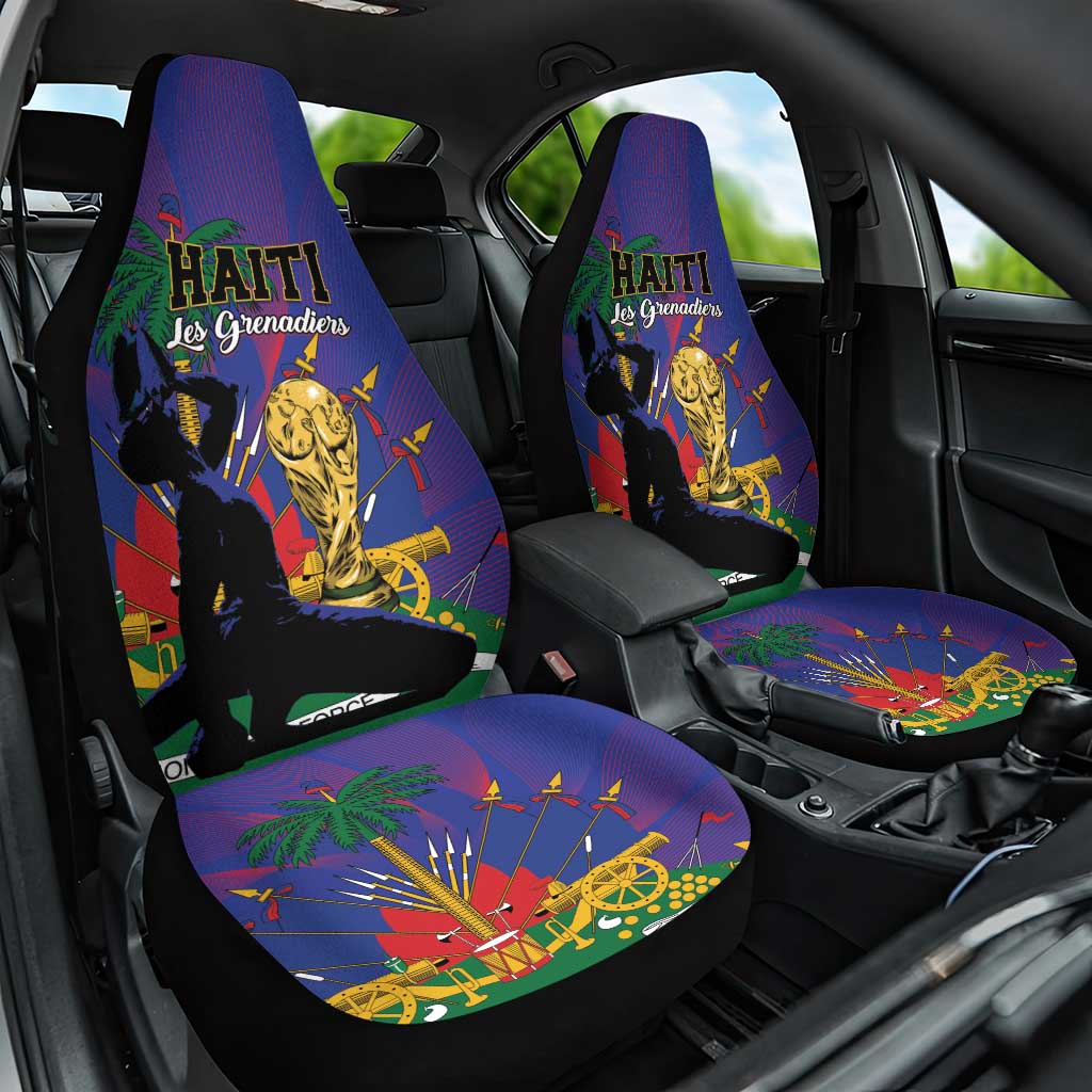 Haiti World Football 2026 Car Seat Cover Go Les Grenadiers - African Pride