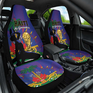 Haiti World Football 2026 Car Seat Cover Go Les Grenadiers - African Pride