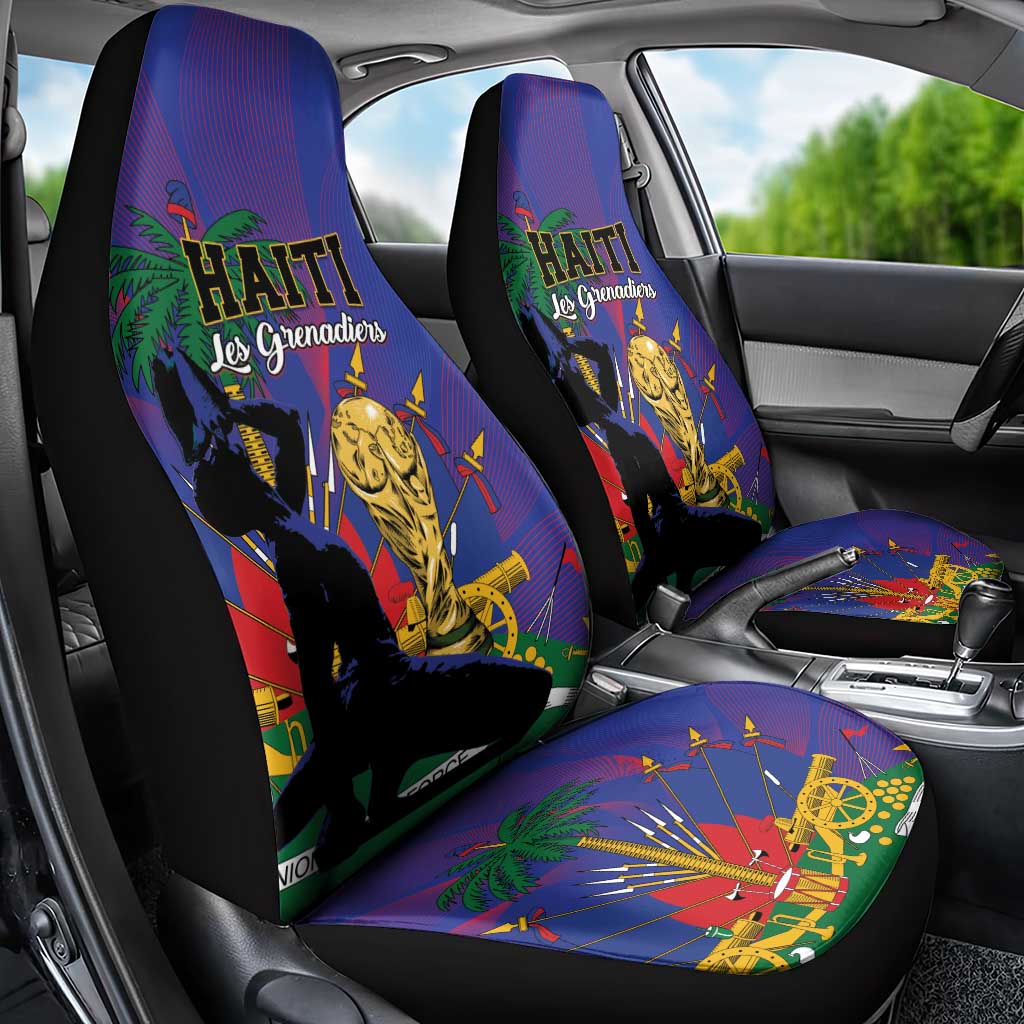 Haiti World Football 2026 Car Seat Cover Go Les Grenadiers - African Pride