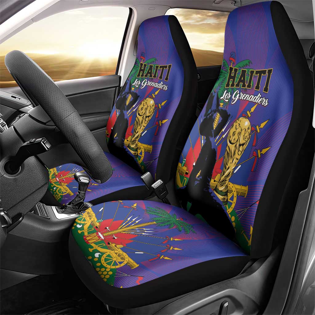 Haiti World Football 2026 Car Seat Cover Go Les Grenadiers - African Pride