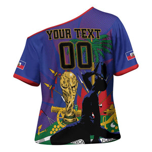 Custom Haiti World Football 2026 Cross Shoulder Shirt Go Les Grenadiers