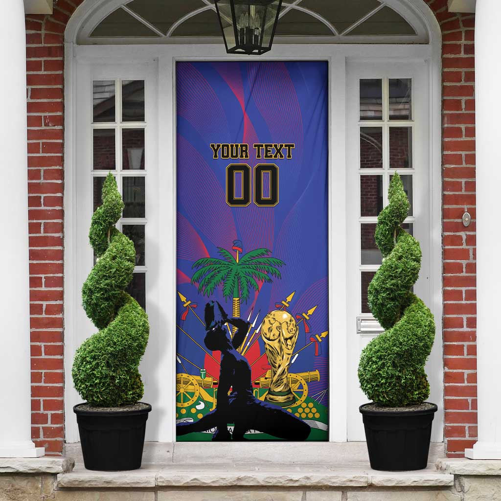Custom Haiti World Football 2026 Door Cover Go Les Grenadiers