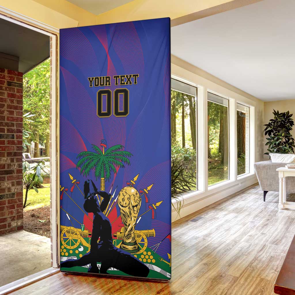 Custom Haiti World Football 2026 Door Cover Go Les Grenadiers