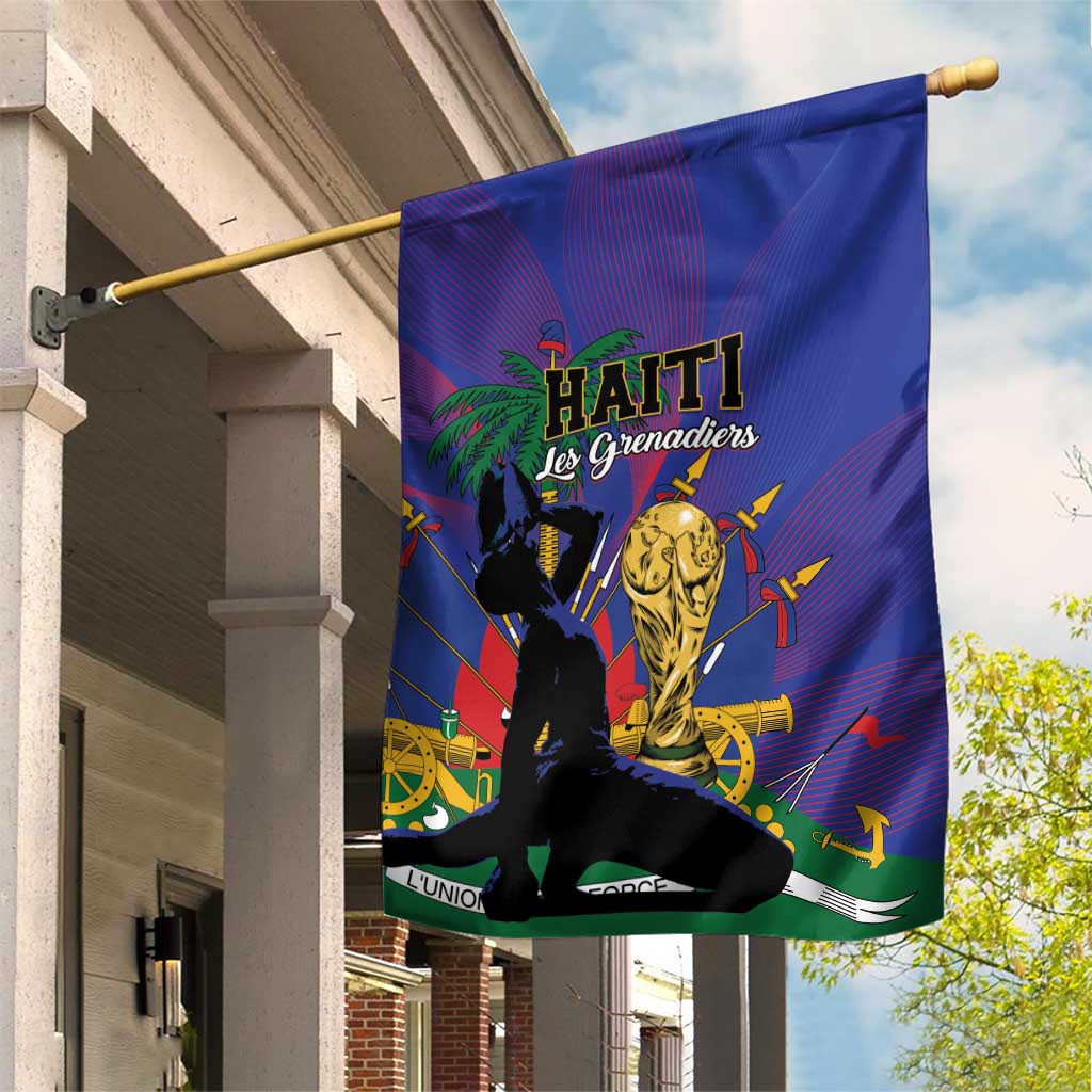 Haiti World Football 2026 Garden Flag Go Les Grenadiers - African Pride