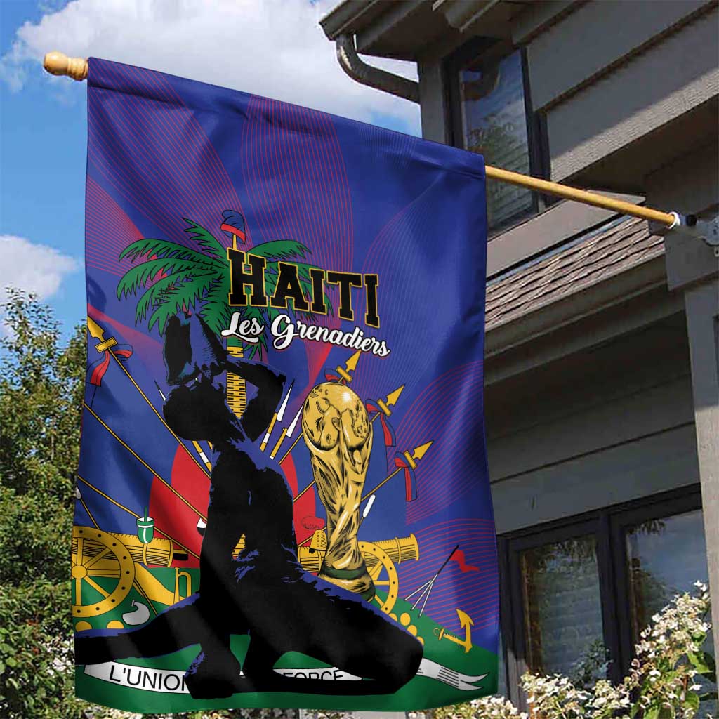 Haiti World Football 2026 Garden Flag Go Les Grenadiers - African Pride