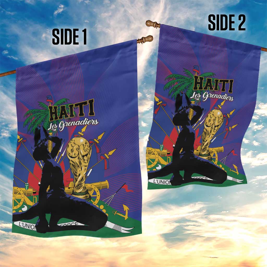 Haiti World Football 2026 Garden Flag Go Les Grenadiers - African Pride