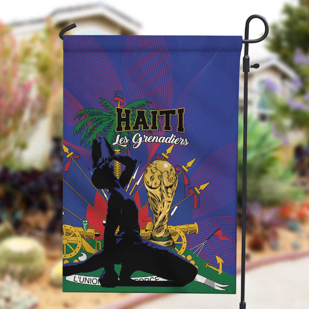 Haiti World Football 2026 Garden Flag Go Les Grenadiers - African Pride