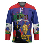 Custom Haiti World Football 2026 Hockey Jersey Go Les Grenadiers