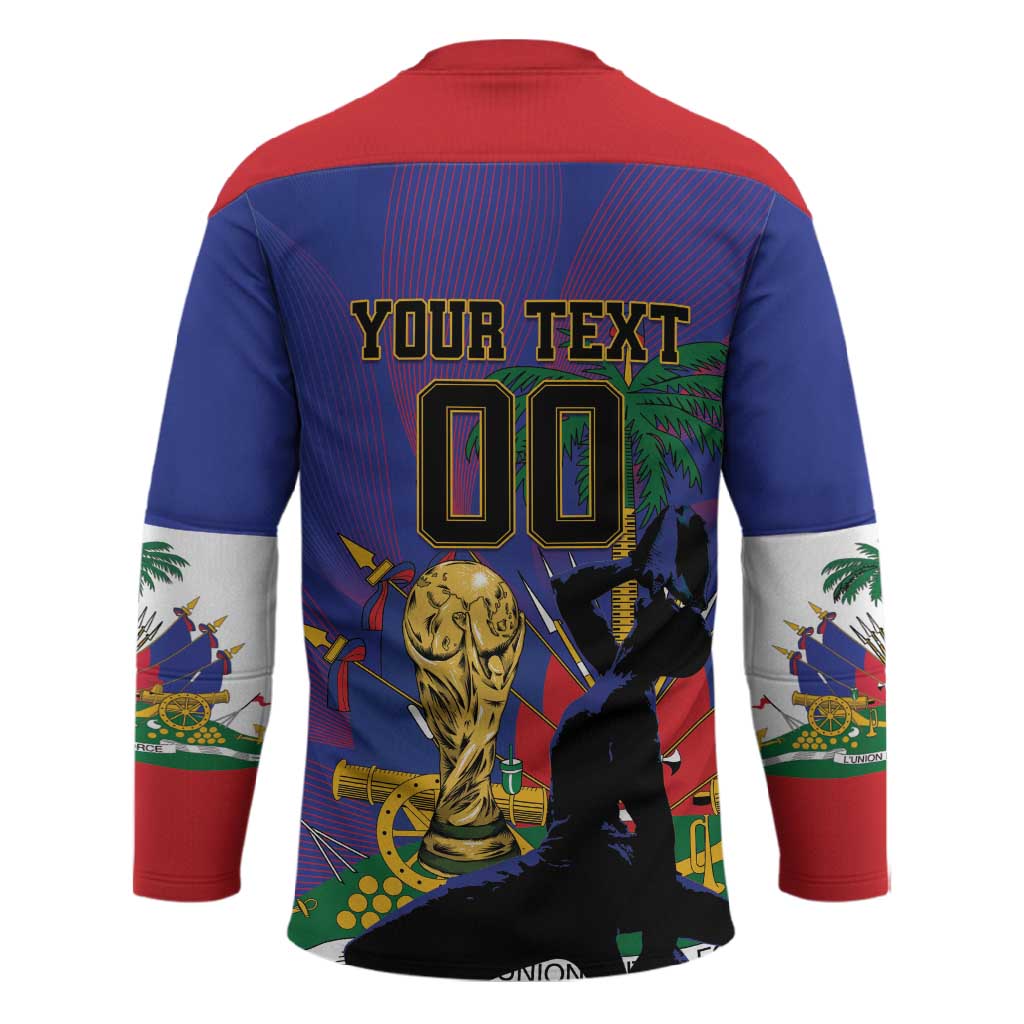 Custom Haiti World Football 2026 Hockey Jersey Go Les Grenadiers