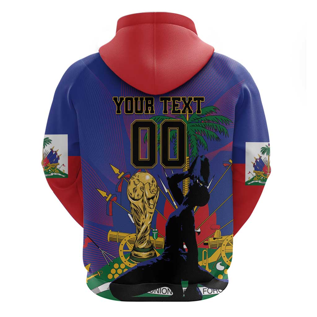 Custom Haiti World Football 2026 Hoodie Go Les Grenadiers - African Pride