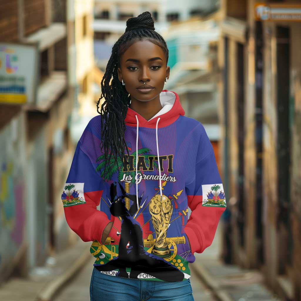 Custom Haiti World Football 2026 Hoodie Go Les Grenadiers - African Pride