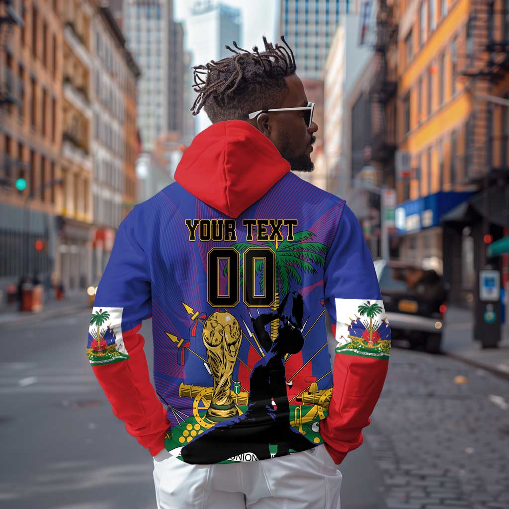 Custom Haiti World Football 2026 Hoodie Go Les Grenadiers - African Pride
