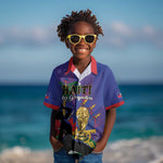 Custom Haiti World Football 2026 Kid Hawaiian Shirt Go Les Grenadiers - African Pride