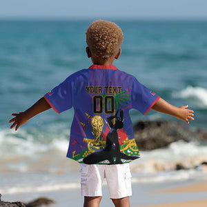 Custom Haiti World Football 2026 Kid Hawaiian Shirt Go Les Grenadiers - African Pride