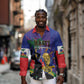 Custom Haiti World Football 2026 Long Sleeve Button Shirt Go Les Grenadiers - African Pride