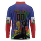 Custom Haiti World Football 2026 Long Sleeve Polo Shirt Go Les Grenadiers - African Pride