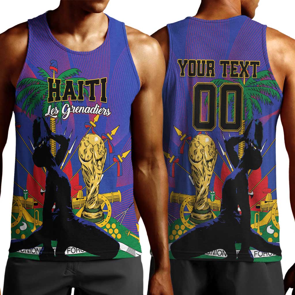 Custom Haiti World Football 2026 Men Tank Top Go Les Grenadiers - African Pride