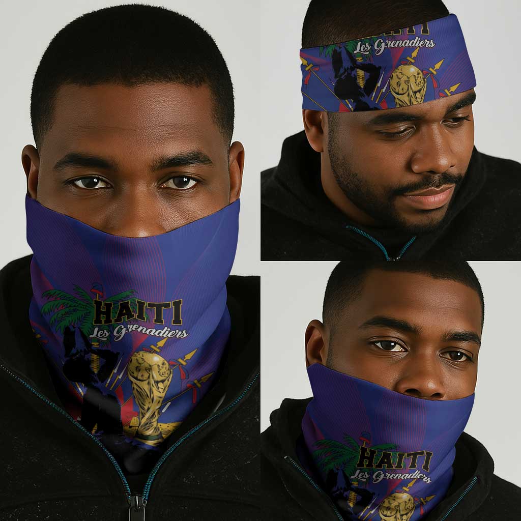 Haiti World Football 2026 Neck Gaiter Go Les Grenadiers - African Pride