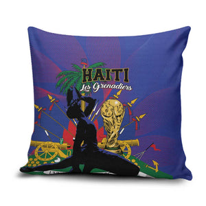 Haiti World Football 2026 Pillow Cover Go Les Grenadiers