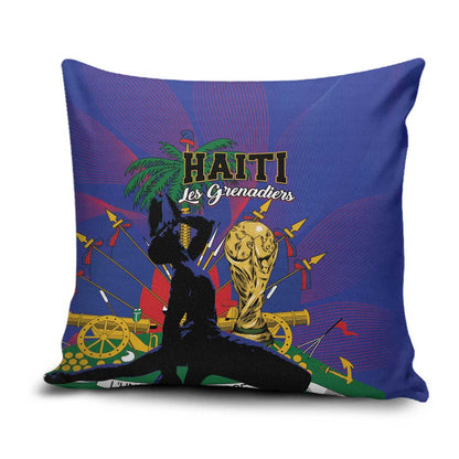 Haiti World Football 2026 Pillow Cover Go Les Grenadiers