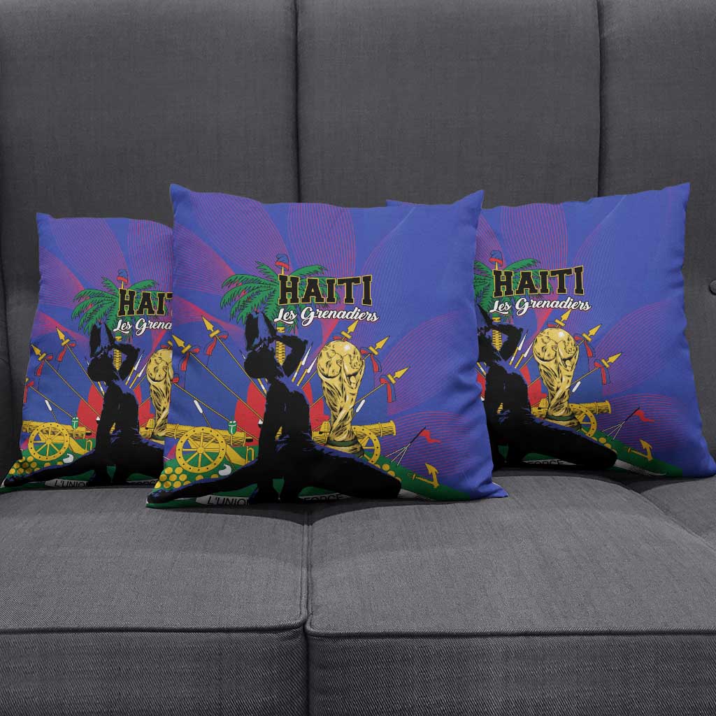 Haiti World Football 2026 Pillow Cover Go Les Grenadiers