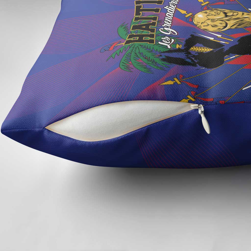 Haiti World Football 2026 Pillow Cover Go Les Grenadiers