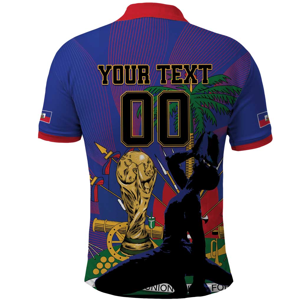 Custom Haiti World Football 2026 Polo Shirt Go Les Grenadiers - African Pride