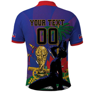 Custom Haiti World Football 2026 Polo Shirt Go Les Grenadiers - African Pride