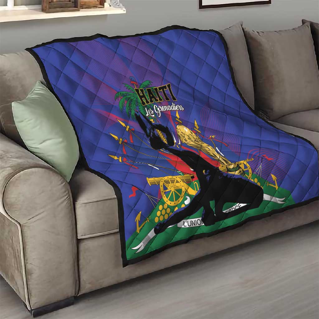 Haiti World Football 2026 Quilt Go Les Grenadiers - African Pride