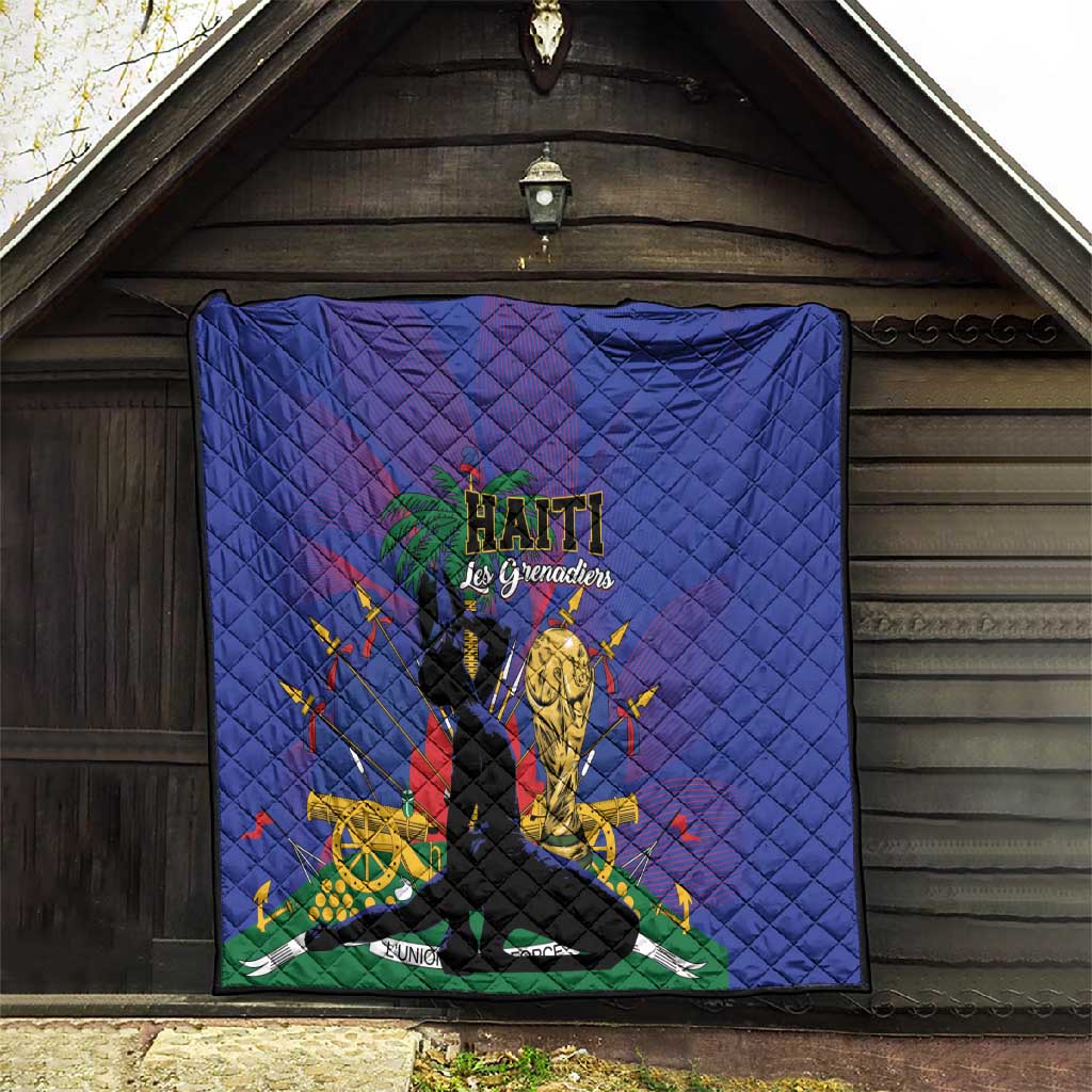 Haiti World Football 2026 Quilt Go Les Grenadiers - African Pride