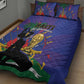 Haiti World Football 2026 Quilt Bed Set Go Les Grenadiers - African Pride