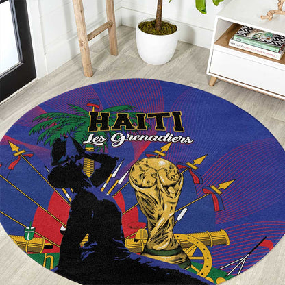 Haiti World Football 2026 Round Carpet Go Les Grenadiers - African Pride