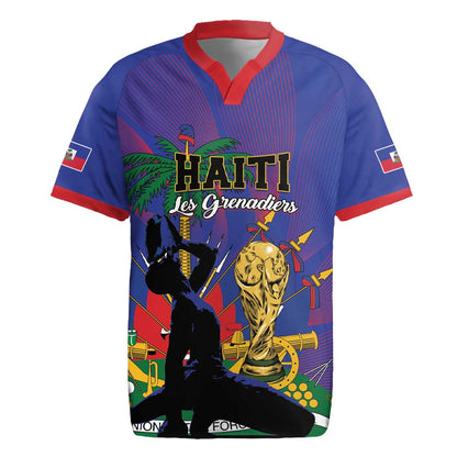 Custom Haiti World Football 2026 Rugby Jersey Go Les Grenadiers - African Pride