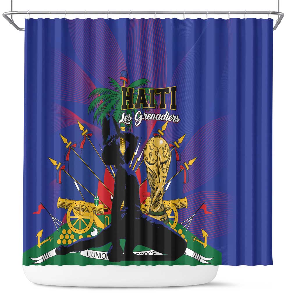 Haiti World Football 2026 Shower Curtain Go Les Grenadiers - African Pride