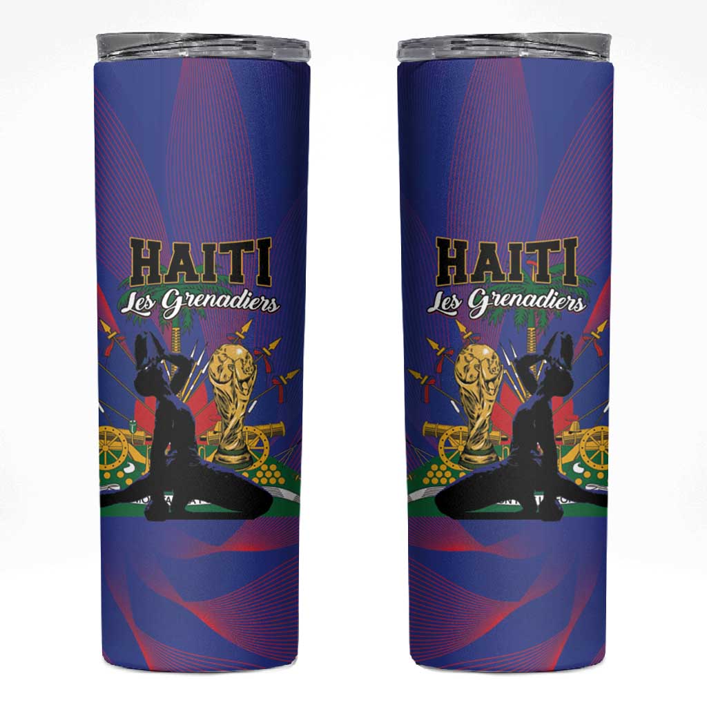 Haiti World Football 2026 Skinny Tumbler Go Les Grenadiers - African Pride