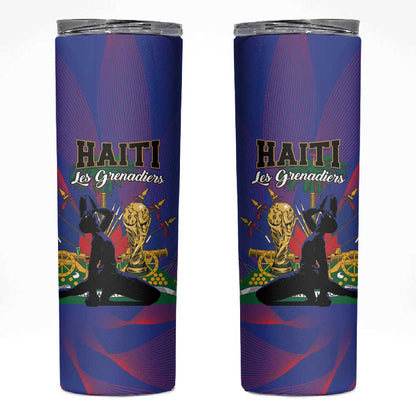 Haiti World Football 2026 Skinny Tumbler Go Les Grenadiers - African Pride