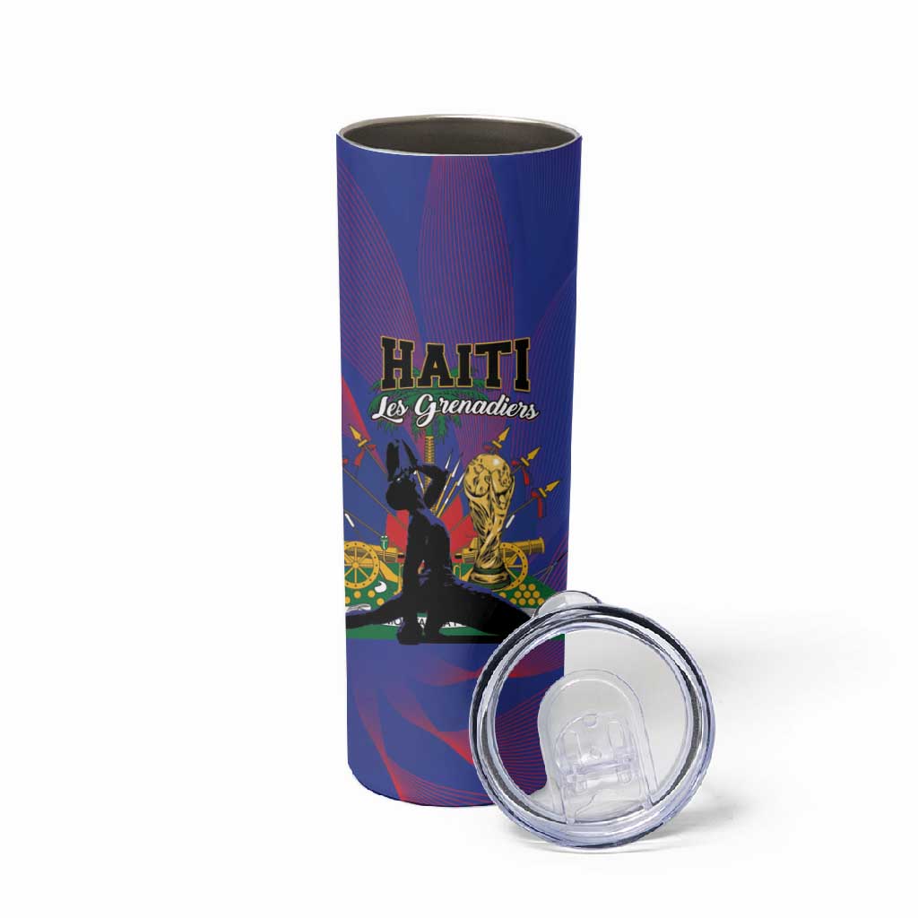 Haiti World Football 2026 Skinny Tumbler Go Les Grenadiers - African Pride