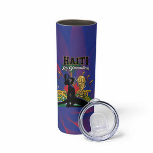 Haiti World Football 2026 Skinny Tumbler Go Les Grenadiers - African Pride