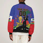 Custom Haiti World Football 2026 Sleeve Zip Bomber Jacket Go Les Grenadiers - African Pride
