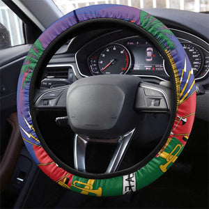Haiti World Football 2026 Steering Wheel Cover Go Les Grenadiers - African Pride