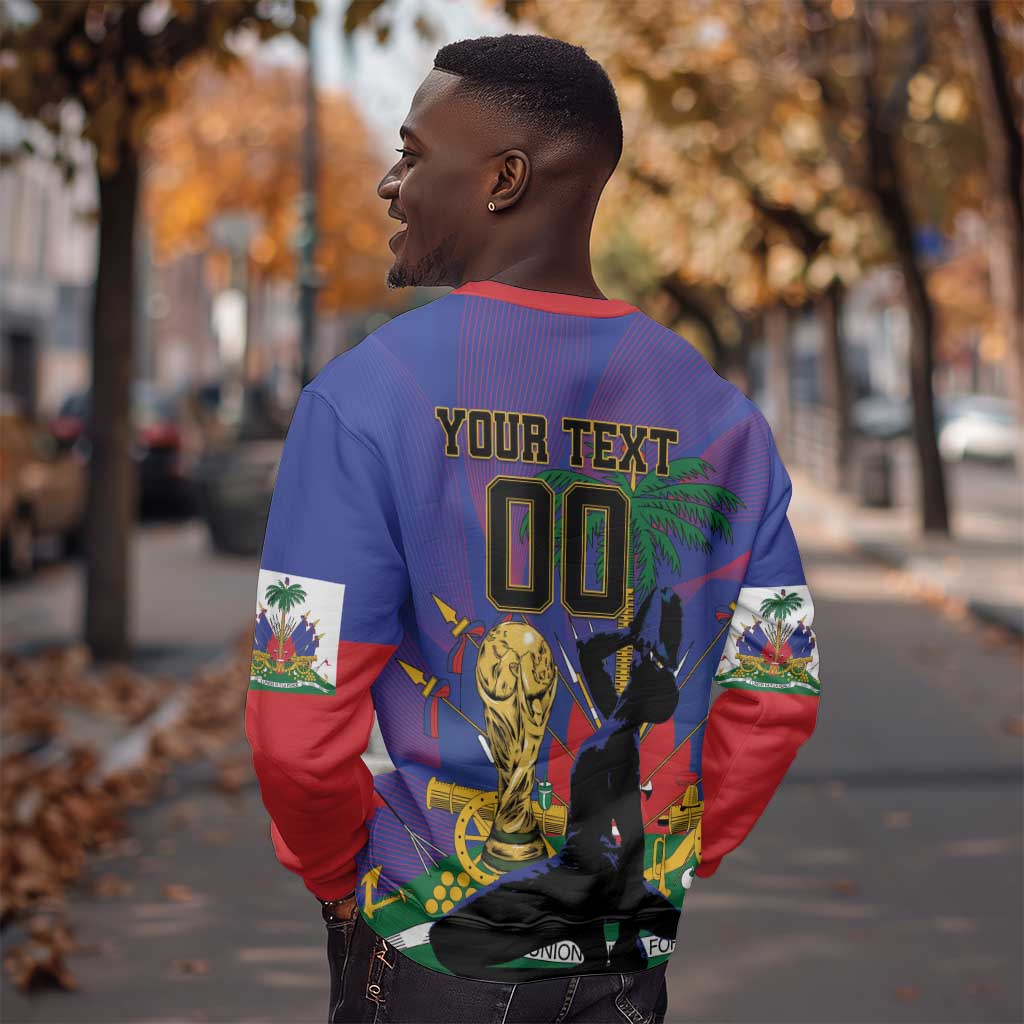 Custom Haiti World Football 2026 Sweatshirt Go Les Grenadiers - African Pride