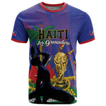 Custom Haiti World Football 2026 T shirt Go Les Grenadiers - African Pride