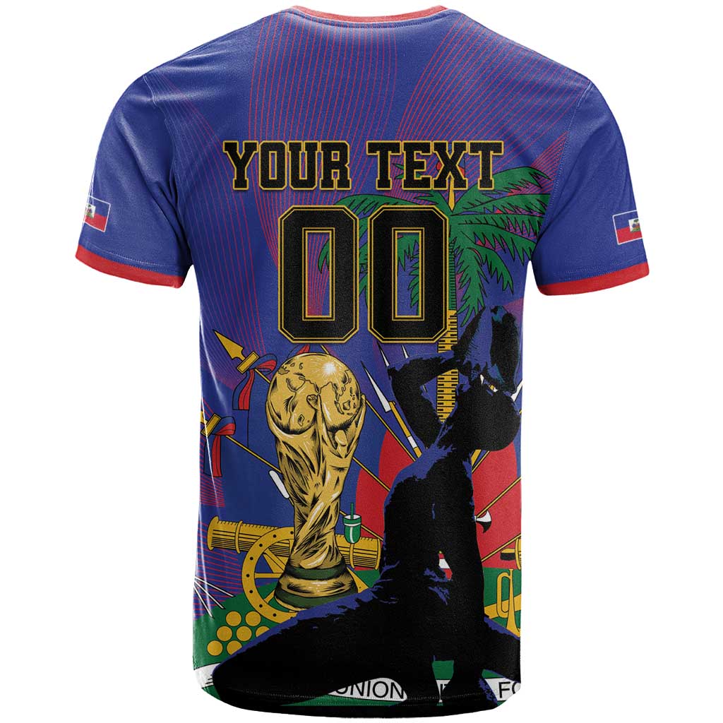 Custom Haiti World Football 2026 T shirt Go Les Grenadiers - African Pride