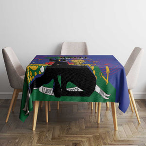 Haiti World Football 2026 Tablecloth Go Les Grenadiers - African Pride