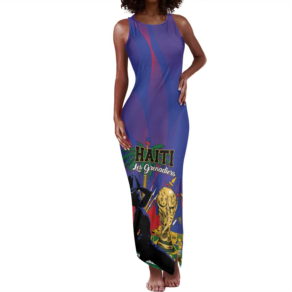 Custom Haiti World Football 2026 Tank Maxi Dress Go Les Grenadiers - African Pride
