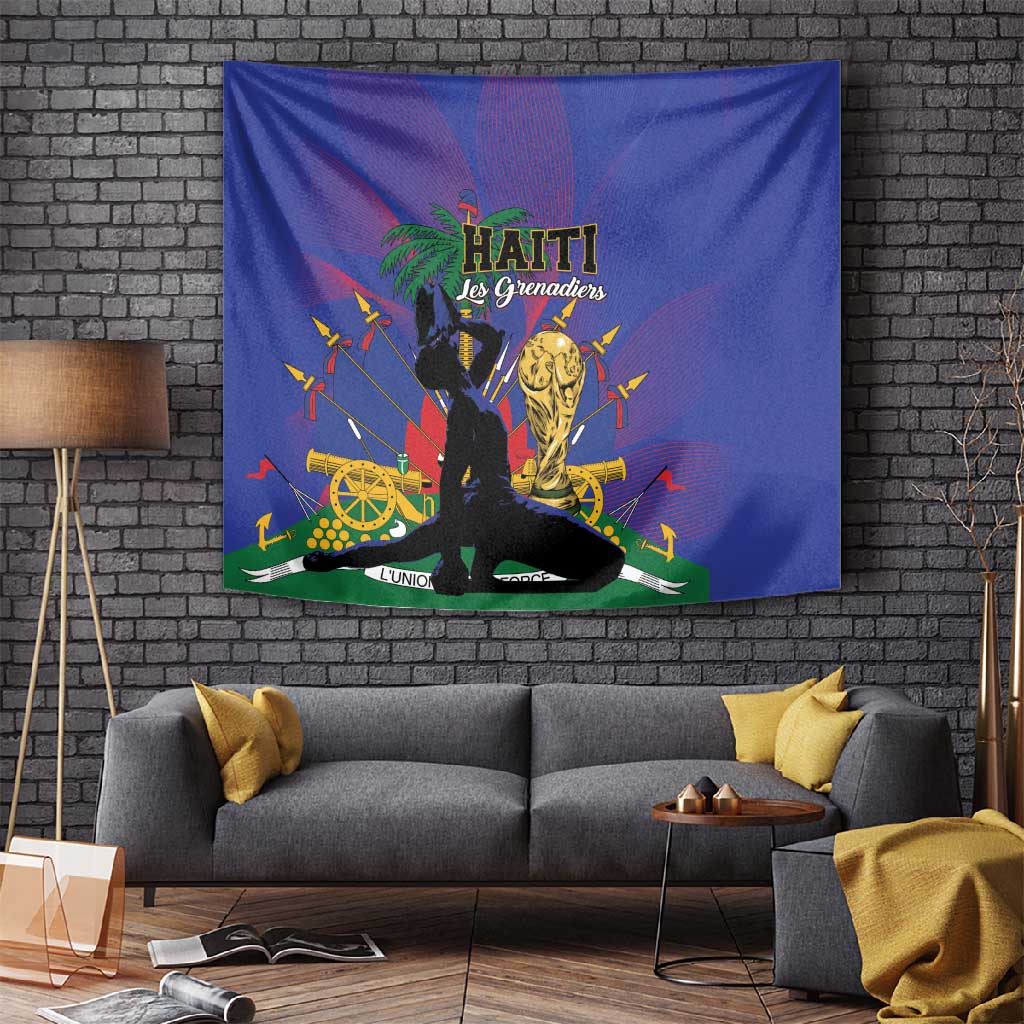 Haiti World Football 2026 Tapestry Go Les Grenadiers - African Pride