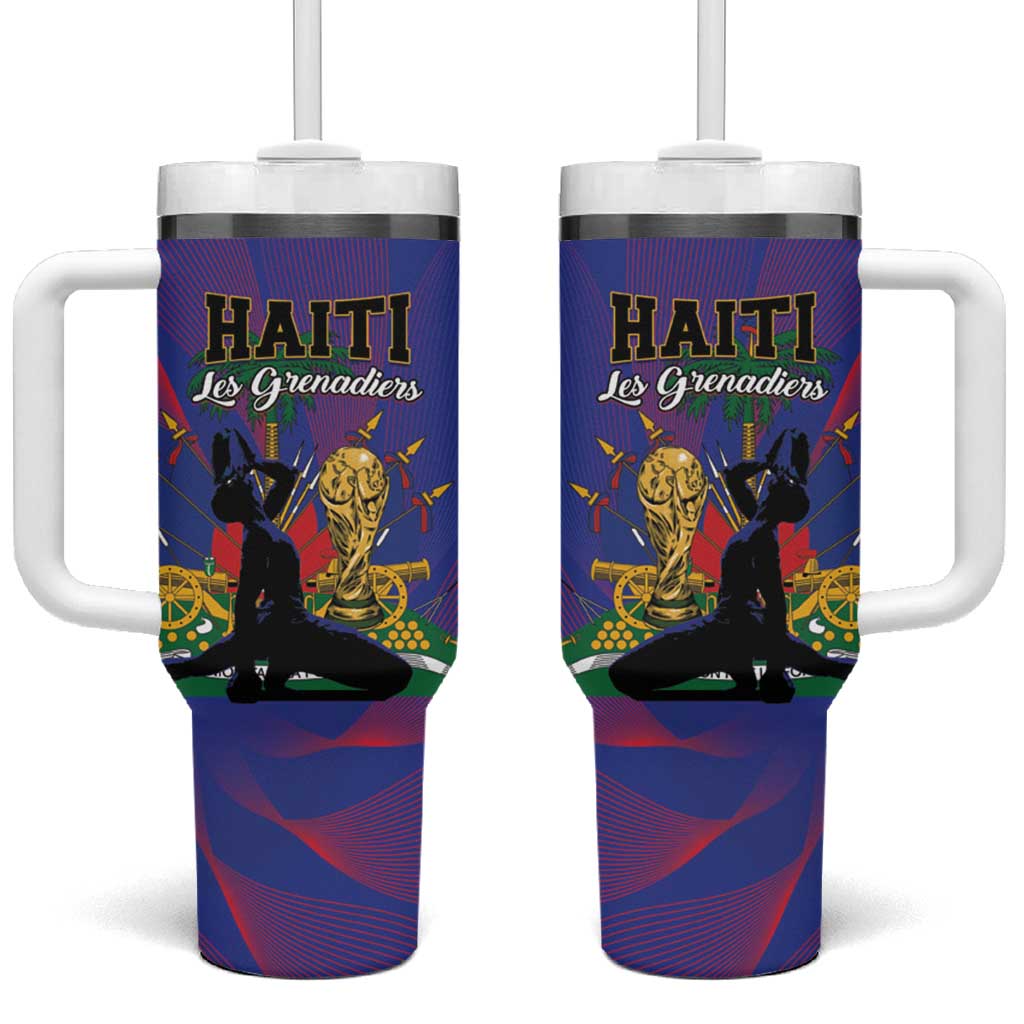 Haiti World Football 2026 Tumbler With Handle Go Les Grenadiers - African Pride