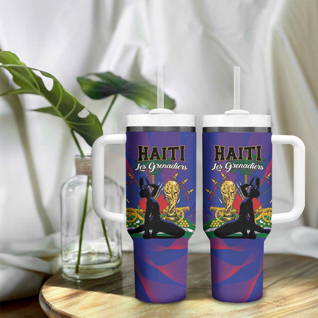 Haiti World Football 2026 Tumbler With Handle Go Les Grenadiers - African Pride